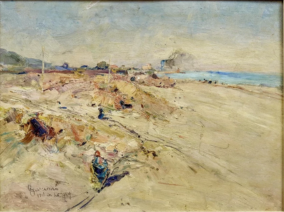 Spiaggia di Ischia con vista sul Castello Aragonese